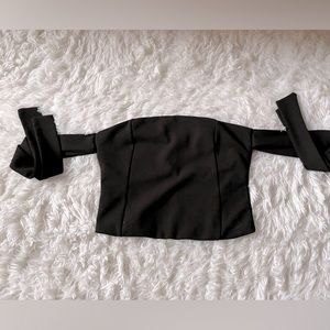 Mango sleeveless top in black
